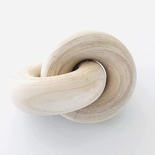 Coffee Table Decor Bookshelf Decor Accents Wood Knot Decor Chain Link | Home Decor Console Table Decorative Items Living Room Decorative Objects Beige for Coffee Table Books and Shelves1