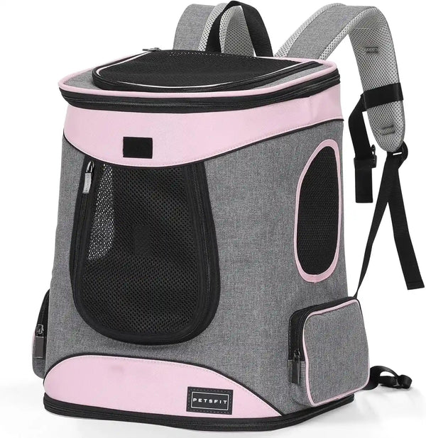 Petsfit Pet Backpack Carrier with Upgrade Waist Cushion Design to Better Fit the Waist, Suitable for Small and Medium Dogs Cats, and Rabbits up to 18 Pounds10