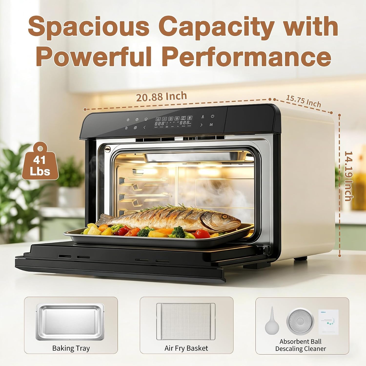 toaster-air-fryer-combi-oven-countertop-steam-oven-14-in-1-with-convection-steam-roast-bake-multi-stage-cooking-self-clean-7-modes-30-built-in-recipes-for-kitchen-pizza-baking-white