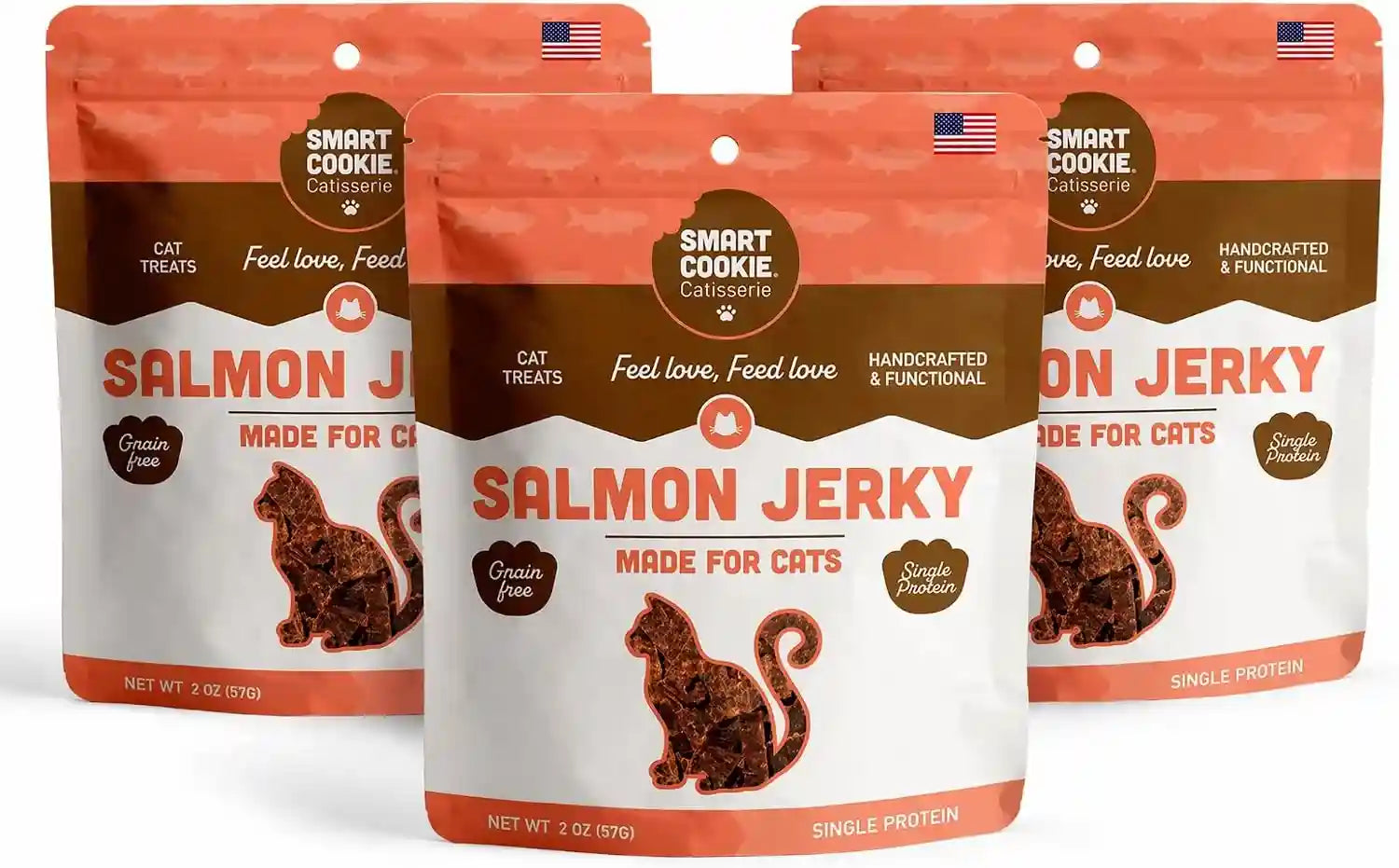smart-cookie-salmon-jerky-cat-treats-real-salmon-flaxseed-omega-3s-for-skin-coat-grain-free-high-protein-handcrafted-natural-treat-made-in-the-usa-pack-of-1