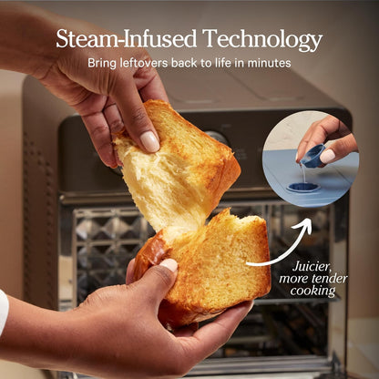 Our Place Wonder Oven, 6-In-1 Air Fryer & Toaster Oven, 2-Rack, 13 Qt | Non-Toxic Air Fryer Toaster Oven Combo; Basket, Wire Rack, Bake Pan, Crumb Tray; Toast, Roast, Bake, Broil, Reheat, Steam6