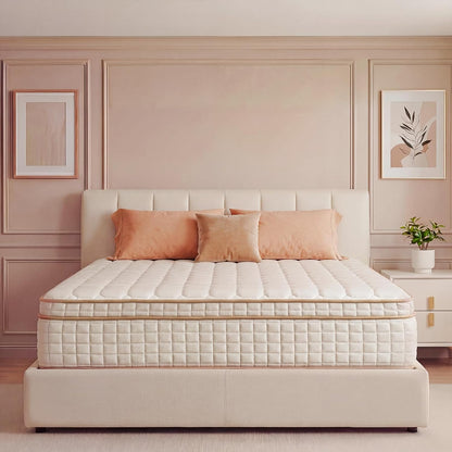 Full Size Mattress,12 Inch Hybrid Full Mattress in a Box with Memory Foam and Pocket Spring for Pressure Relief & Comfort Sleep & Zoned Support, Medium Firm,Certipur-Us1