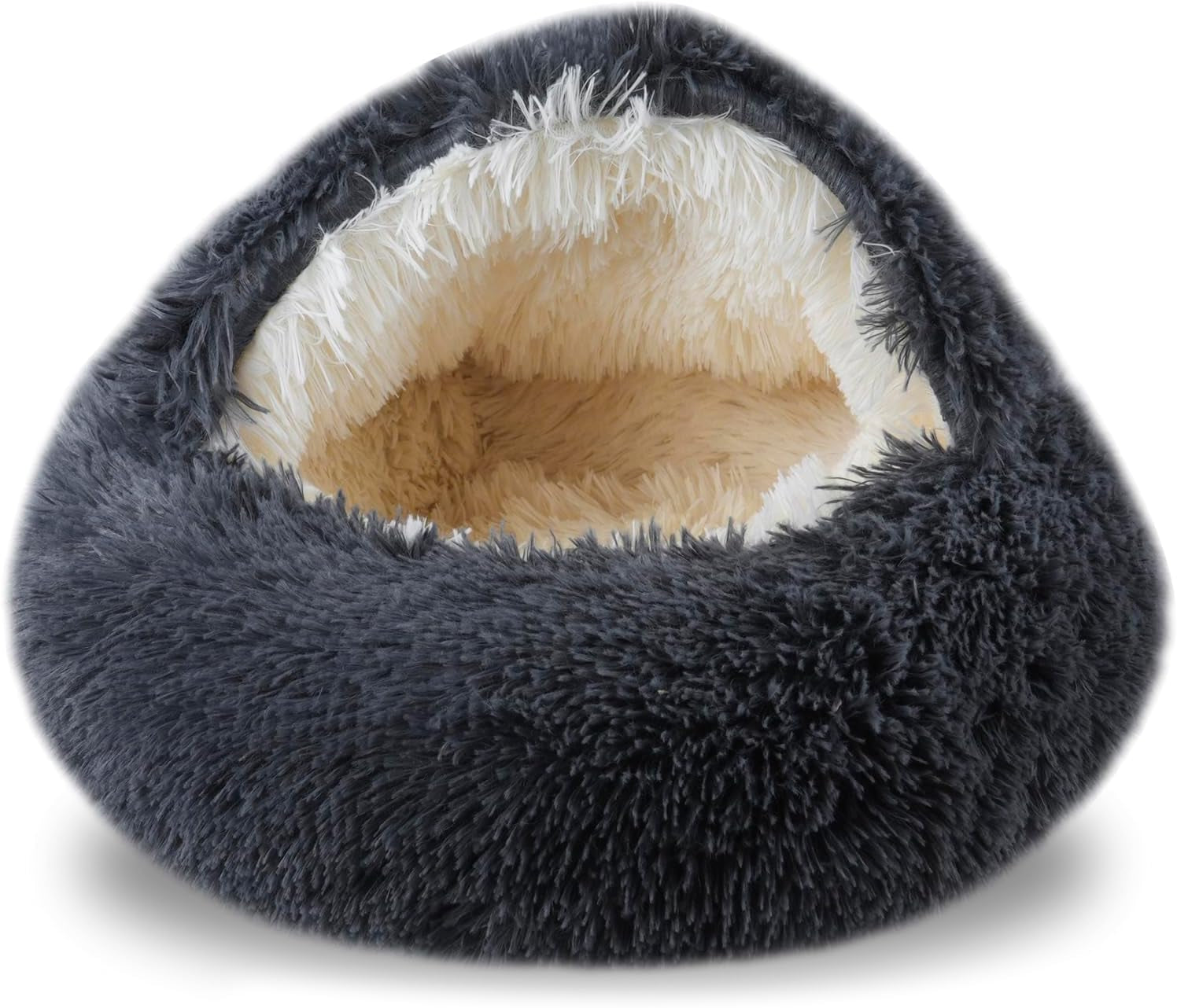 formycatie-cat-beds-for-indoor-cats-cat-cave-for-puppy-and-kitty-calming-small-dog-bed-for-small-dogs-with-cover-cave-cozy-warming-fluffy-washable-anti-slip-pet-sleeping-bag20-20inch-dark-gray