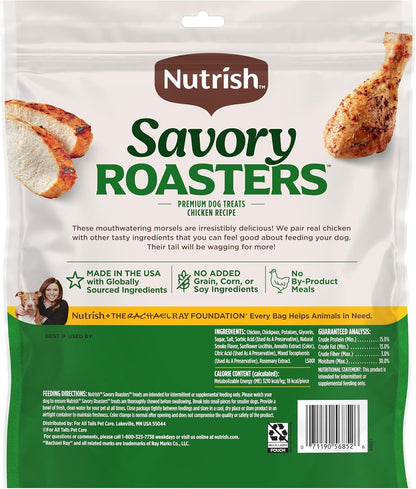 Nutrish Savory Roasters Dog Treats with Chicken, 30 Oz. Pouch (Rachael Ray) | Grain Free Recipe with No Added Corn or Soy Ingredients, Veterinarian Reviewed Formula, Resealable Bag9