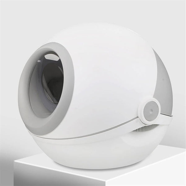 Dog Potty Training Toilet ﻿ Pet Cat Litter Box Tray Fully Enclosed Extra Large Toilet Nesting Training System Easy Cleaning Filter Pan Waterproof Space Capsule(A)1