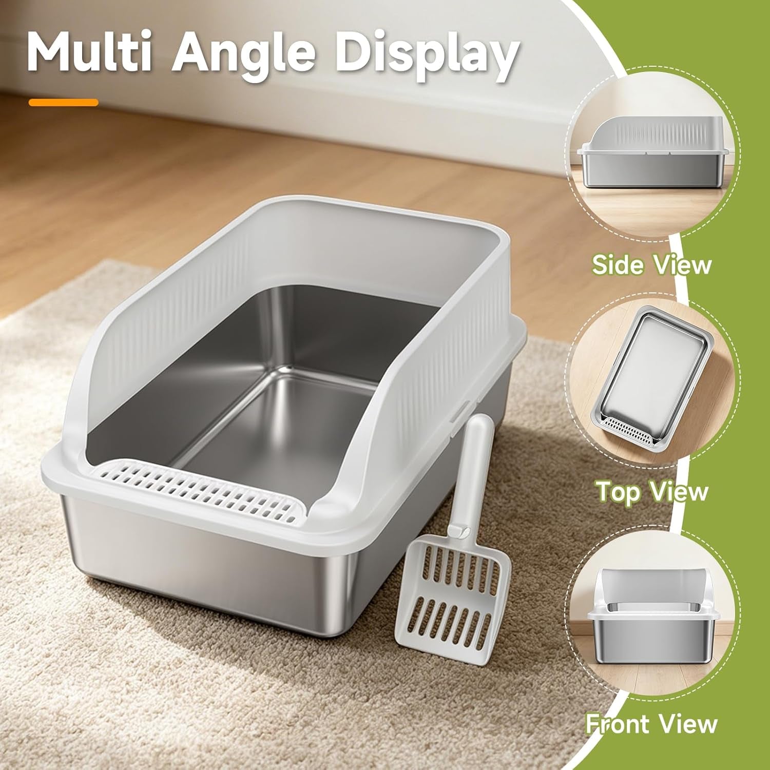 stainless-steel-cat-litter-box-with-lid-xl-metal-high-sided-litter-box-odor-free-open-top-litter-pan-easy-cleaning-anti-urine-leakage-non-stick-includes-scoop-light-grey