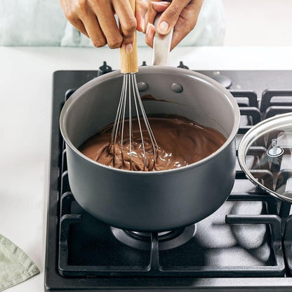 Chatham Hard Anodized Healthy Ceramic Nonstick, 3QT Saucepan Pot with Lid, Pfas-Free, Dishwasher Safe, Oven Safe, Gray4