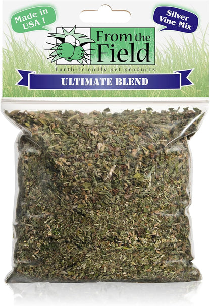 From the Field | Ultimate Blend Catnip & Silver Vine | Premium Usa-Grown Catnip for Toys & Playtime | Fresh, Potent, Non-Toxic, Eco-Friendly | Safe for Kittens & Cats | Resealable 2 Oz Tub5