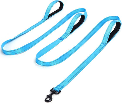 3 Handle Dog Leash 10FT Triple Handle Reflective Large Medium Dog | Multi Handles Heavy Duty Training Lead with Padded Traffic Handles for Control and Safety11