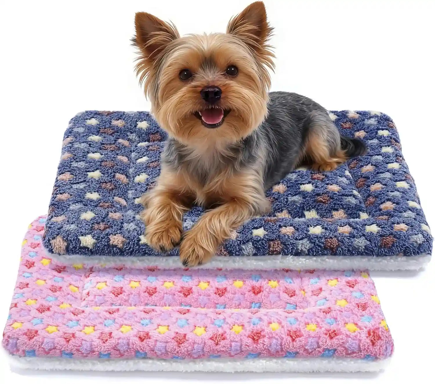 mora-pets-dog-crate-pad-ultra-soft-pet-bed-with-cute-star-print-washable-mat-for-large-medium-small-dogs-reversible-fleece-kennel-liner-cat-bed-23-x-18-inch-brown