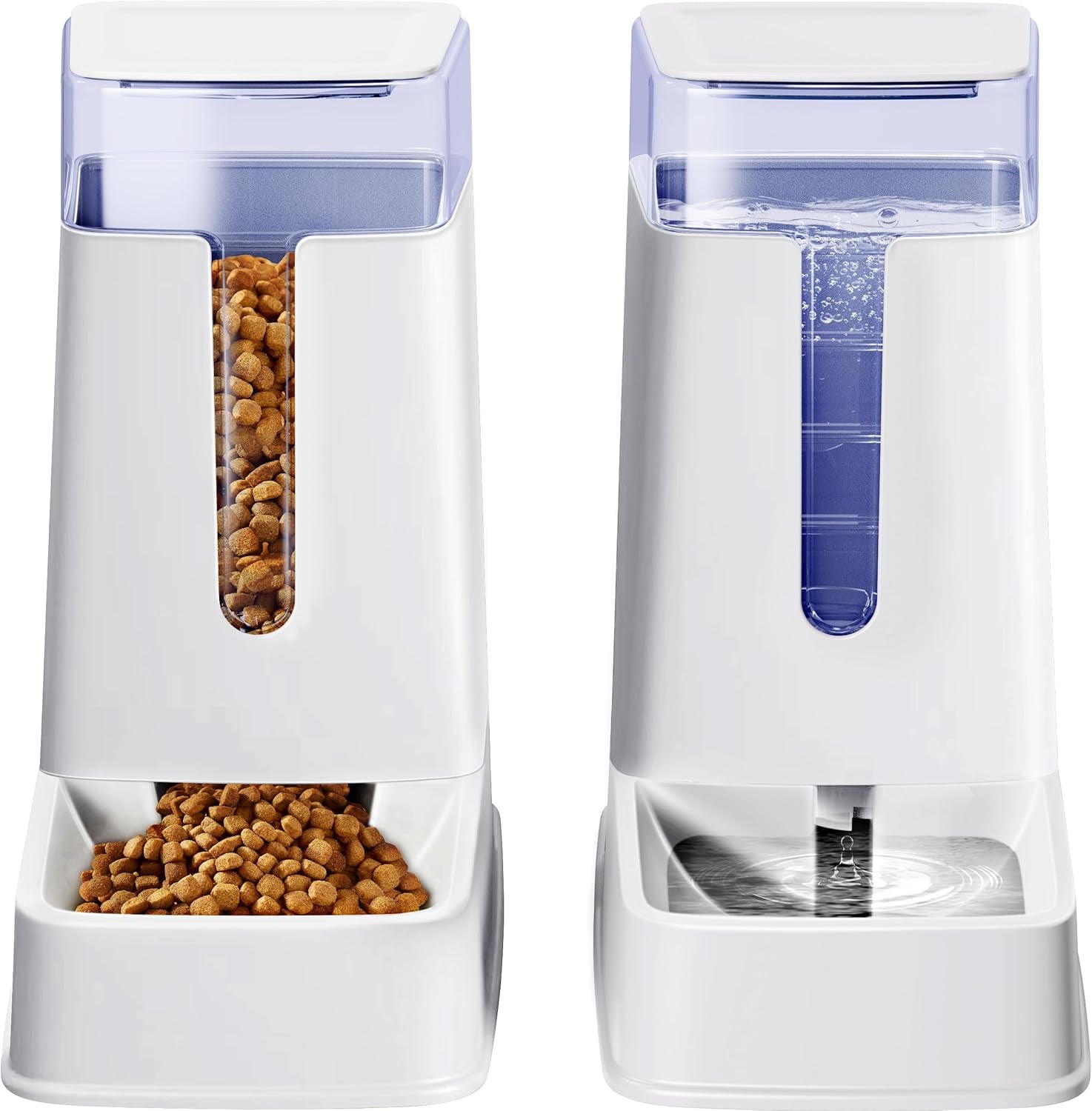 2-packs-automatic-cat-feeder-and-waterer-gravity-dog-food-and-water-dispenser-set-for-small-medium-big-pets-cats-dogs-puppy-kitten-1-gallon-x-2-white
