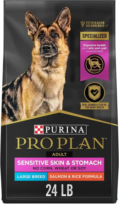 Purina Pro Plan Sensitive Skin and Stomach Dog Food Large Breed Salmon and Rice Formula - 34 Lb. Bag12