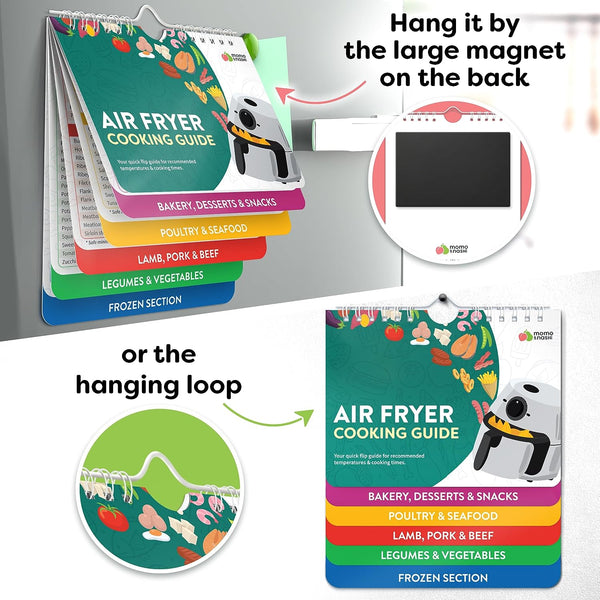 Air Fryer Cheat Sheet Magnets Booklet - Air Fryer Cookbook for Beginners - Air Fryer Liners - Air Fryers Kitchen Gifts Gadgets 2026 - Air Fryer Accessories Cook Books Kitchen+Gadgets Cooking Guide5