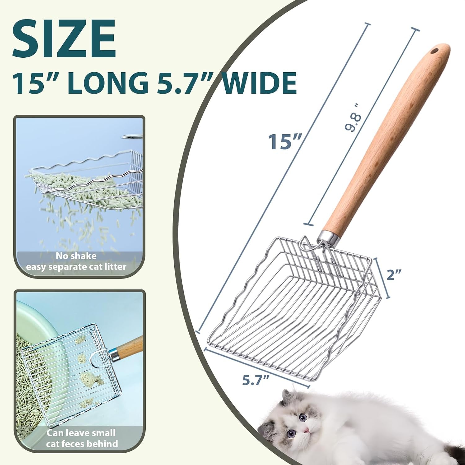 cat-litter-scoop-kitty-metal-scooper-with-hook-and-hole-non-stick-stainless-steel-kitten-poop-lifter-durable-heavy-duty-sifter-easy-to-clean-saves-time-for-litter-box
