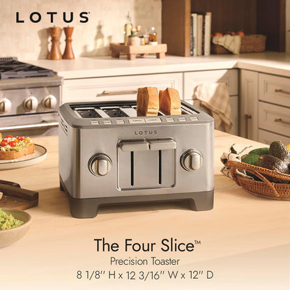 Toaster, 4-Slice Toaster with Bagel Function and Two 7-Setting Shade Selectors, the Four Slice, 1800 Watts, Stainless Steel, Professional Series, LTSTR5048