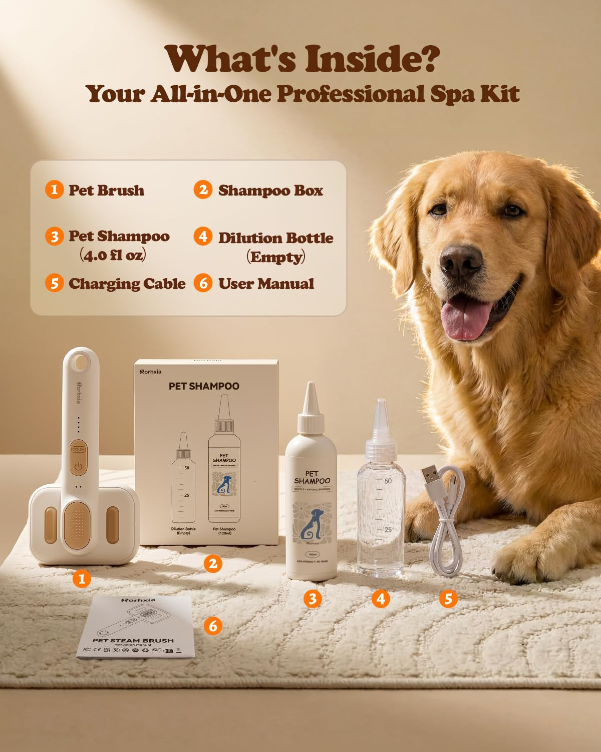 rorhxia-steam-dog-cat-brush-for-shedding-for-short-long-haired-pet-2026-upgraded-cool-steam-brush-1-shampoo-skin-friendly-self-cleaning-ipx7-waterproof-deodorizes-soften-the-coat