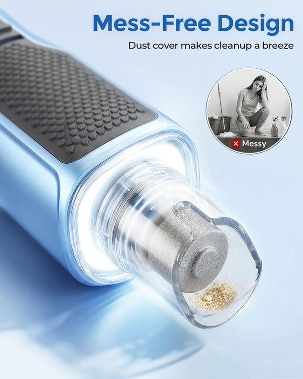 7-Speed Dog & Cat Nail Grinder with Light - Ring LED Safe to Avoid Overcut, Quiet Low Vibration & Powerful Fast, Cordless Rechargeable Toenail Trimmer for Small & Large Puppy & Breeds Paws(Blue)6