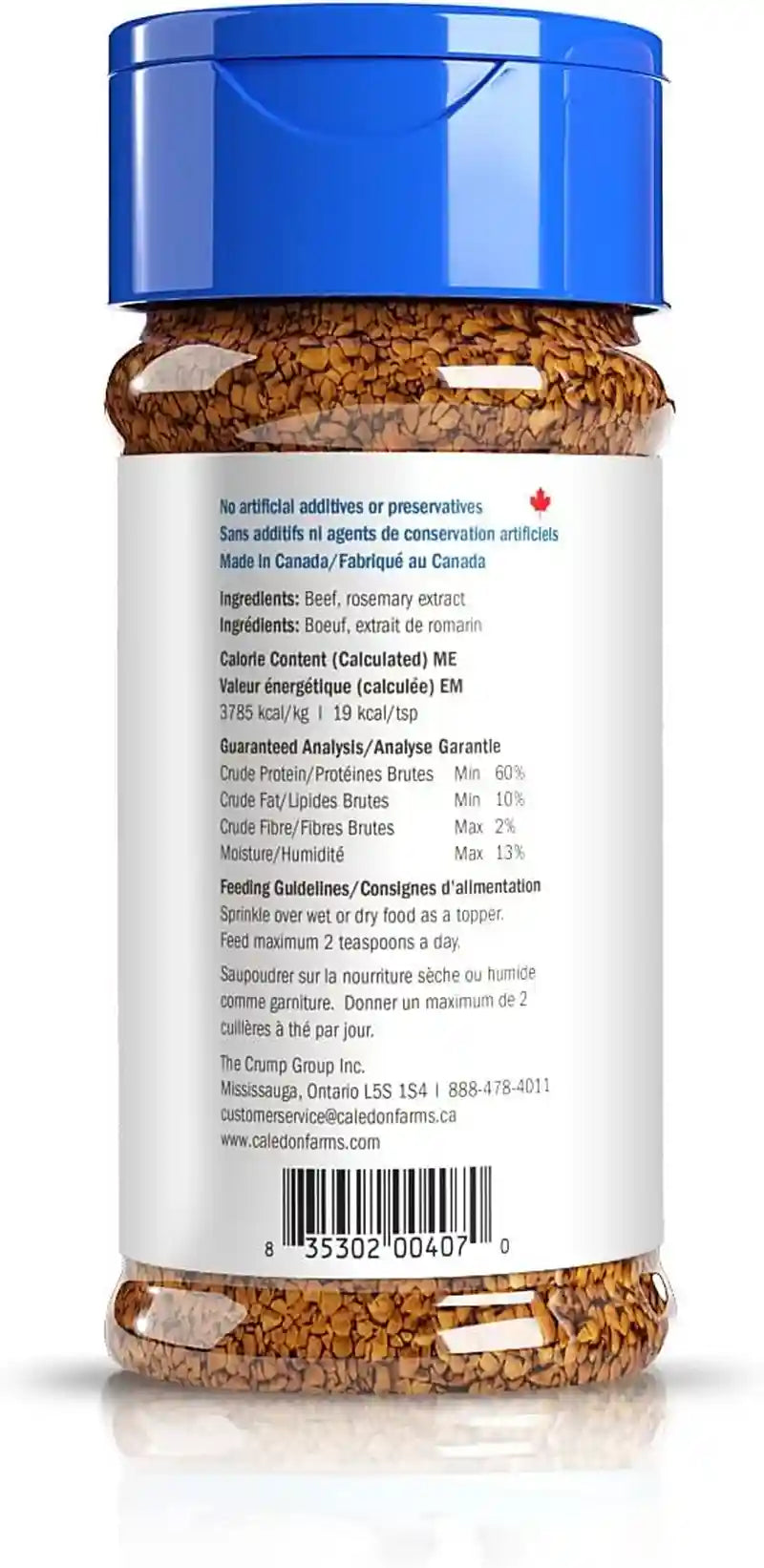 caledon-farms-beef-sprinkles-dog-food-topper-120g-1-pack