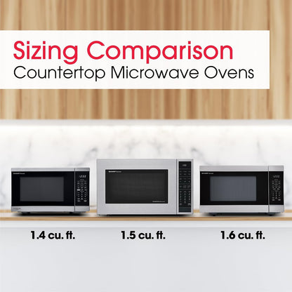 SMC1585KS Convection Countertop Microwave Oven with Removeable 15.4" Carousel Turntable, 1.5 Cubic Feet, 900 Watt, Sensor Cooking, Stainless Steel | 1.5 Cubic Feet, 900 Watt, Removeable 15.4" Carousel Turntable, Sensor Cooking8