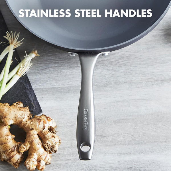 Lima Hard Anodized Healthy Ceramic Nonstick 12.5" Wok Pan with Helper Handle, Pfas-Free, Oven Safe, Gray4
