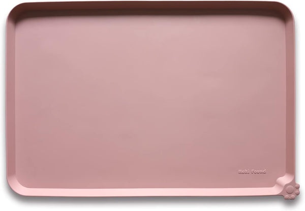 Hoki Found -Waterproof Pet Feeding Mats with High Lips - Multiple Size and Colors for Dogs, Cats & Others-G29