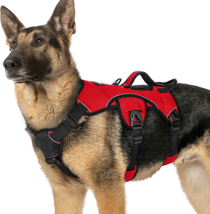 Rabbitgoo Escape Proof Dog Harness for Large, No Pull with Lift Handle | No Escape, Full Soft Padded, Reflective Adjustable Vest, Leash Clip for Walking Hiking Training, Black, Large9