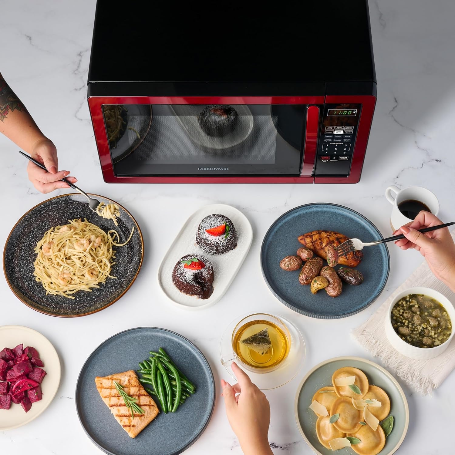 1-1-cu-ft-countertop-microwave-oven-1000-watts-power-auto-cook-settings-defrost-easy-clean-and-child-safety-lock-metallic-red
