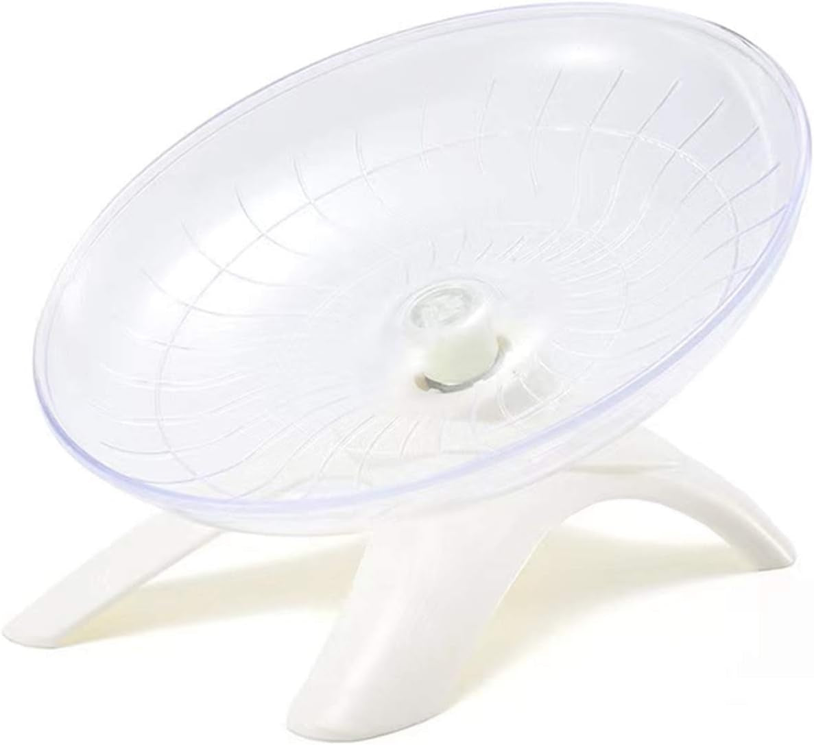 hamster-flying-saucer-silent-running-exercise-wheel-for-hamsters-gerbils-mice-hedgehog-and-other-small-pets-silent-running-wheel-hamster-wheel-white
