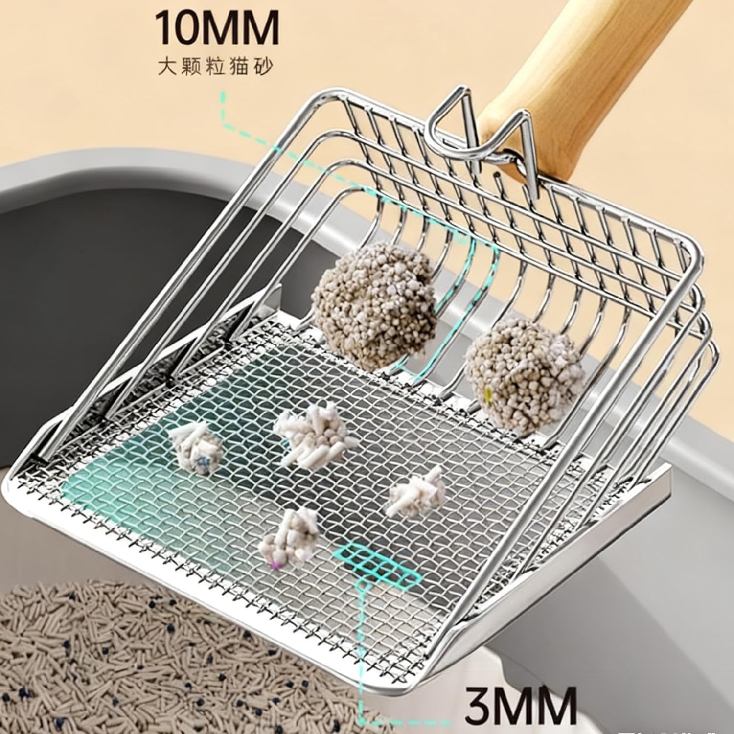 2-in-1-cat-litter-shovel-wood-handle-metal-with-hook-portable-stainless-steel-cat-dog-habitats-litter-scoops-pet-cleaning-tool-27x13cm
