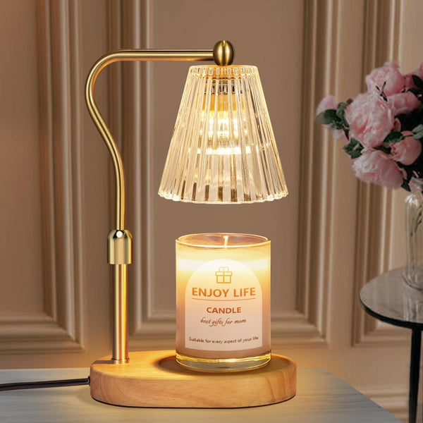 Candle Warmer Lamp with Timer Dimmer Adjustable Height for New Home Bedroom,Mothers Day Gifts,Vintage Home Decor for Scented Jar1