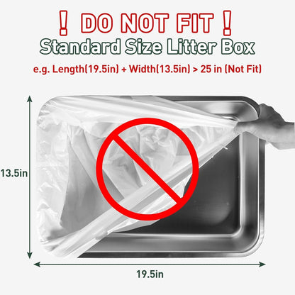 ANWA 40 Count Cat Litter Box Liners for Automatic Cat Litter Box and Litter Box Robot 4/5, Heavy-Duty, Extra Thick4