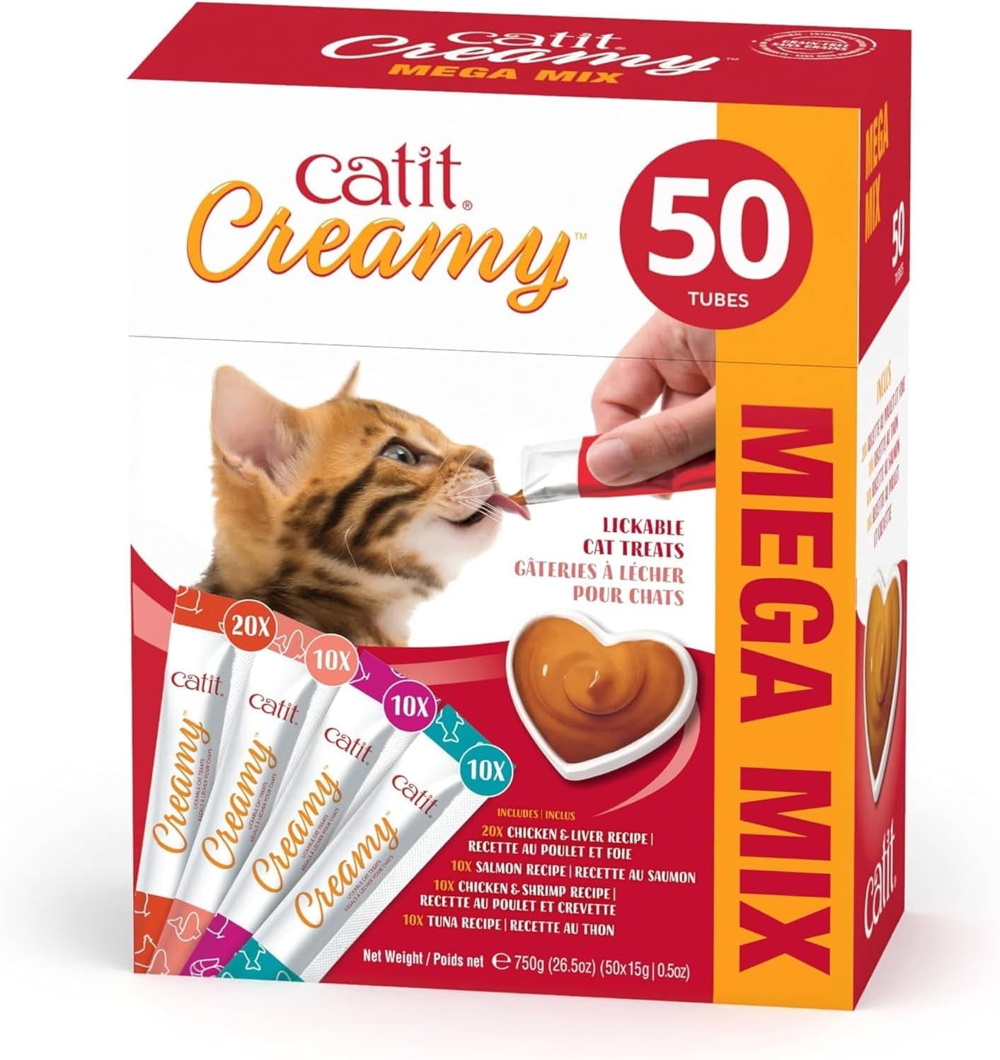 catit-creamy-lickable-cat-treat-hydrating-and-healthy-treat-for-cats-of-all-ages-assortment-72-pack