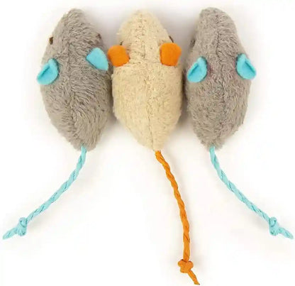 Cat Toy Interactive Toy Plush Mouse Shaped Toy - (3 Pack)7