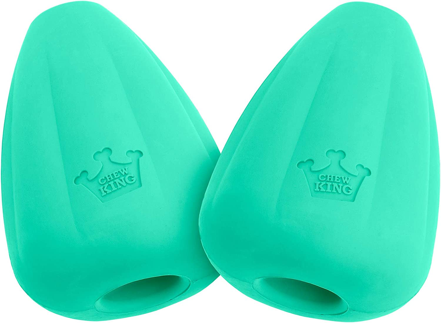 chew-king-by-mammoth-premium-treat-dispensing-dog-toy-durable-natural-rubber-chew-toy-safety-air-vent-interactive-enrichment-toy-for-aggressive-chewers-large-pack-of-2-teal