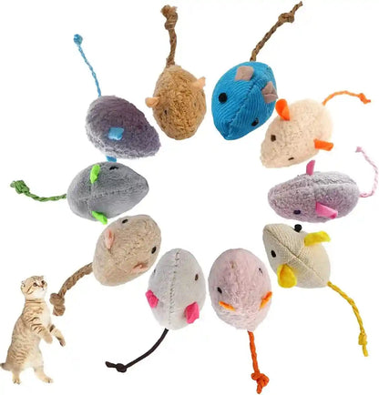 Catnip Toy, Cats Mouse Plush Cat Toys, Cat Mice & Animals Toys for Indoor Cats and Kittens, Cat Chew Toy for Exercise for Pet Cat Kitten Kitty (6 Packs)1