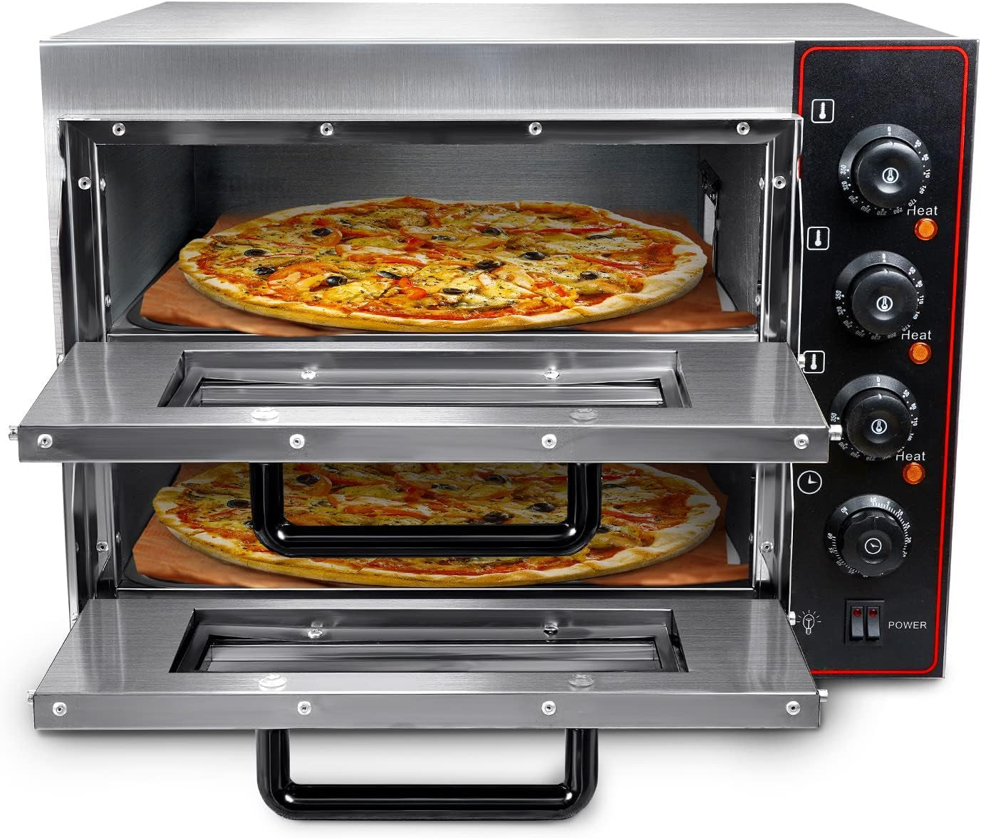 commercial-pizza-oven-16-inch-double-deck-electric-40l-3000w-110v-electric-oven-multipurpose-toaster-bake-broile-40l-capacity-stainless-steel-for-restaurant-home