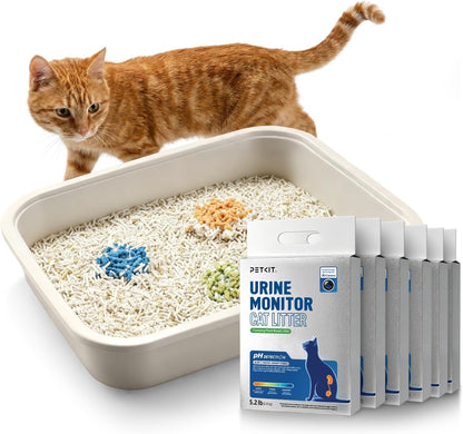 PETKIT Tofu Cat Litter, Clumping Flushable, Urine Ph Detection Tofu Litter | 100% Natural Ingredients Plant Cat Litter, Dust-Free,Low Tracking and Odor Control8
