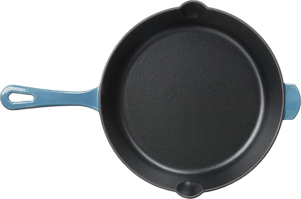 CI22-24BG Chef'S Classic Enameled Cast Iron round Fry Pan, 10-Inch, Provencal Blue3