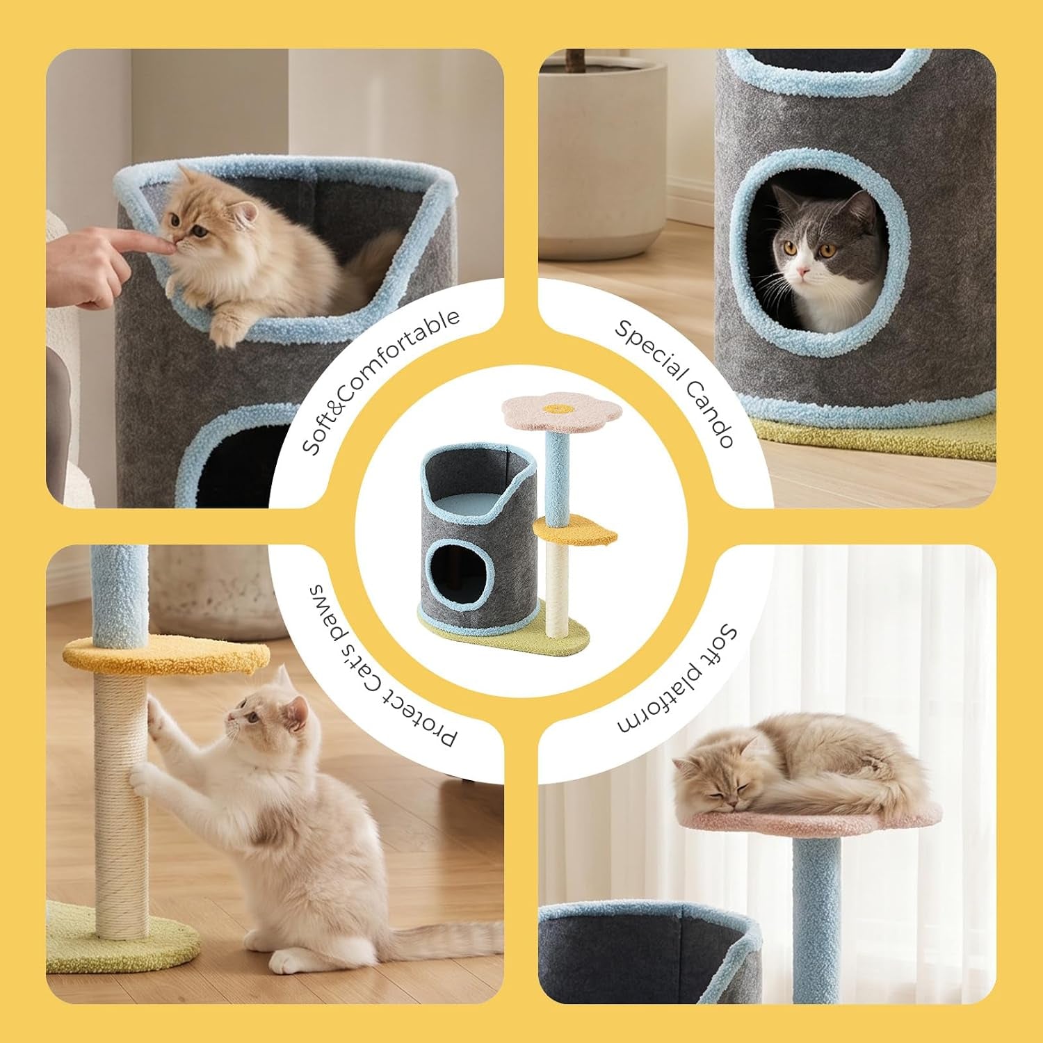 cat-tree-with-cat-scratching-post-for-indoor-cats-up-to-5-lbs-small-cat-tower-with-scratching-board-and-cozy-hammock-compact-cat-tree-tower-with-cat-bed