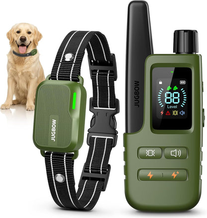 Dog Shock Collar - 4500FT Dog Training Collar with Remote, IPX8 Waterproof Electric Dog Collar with 4 Training Modes, Security Lock, Rechargeable Ecollar for 10-120Lbs Small Medium Large Dogs1