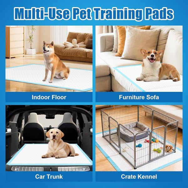 VISRIE 100 Pack Puppy Pads- 30"X36", Extra Large Pee Pads for Dogs | Super Absorbent & Leak-Proof Dog Training Pads, Quick-Dry XXL Piddle Pad and Potty Pads for Dogs, Puppies, Doggie6