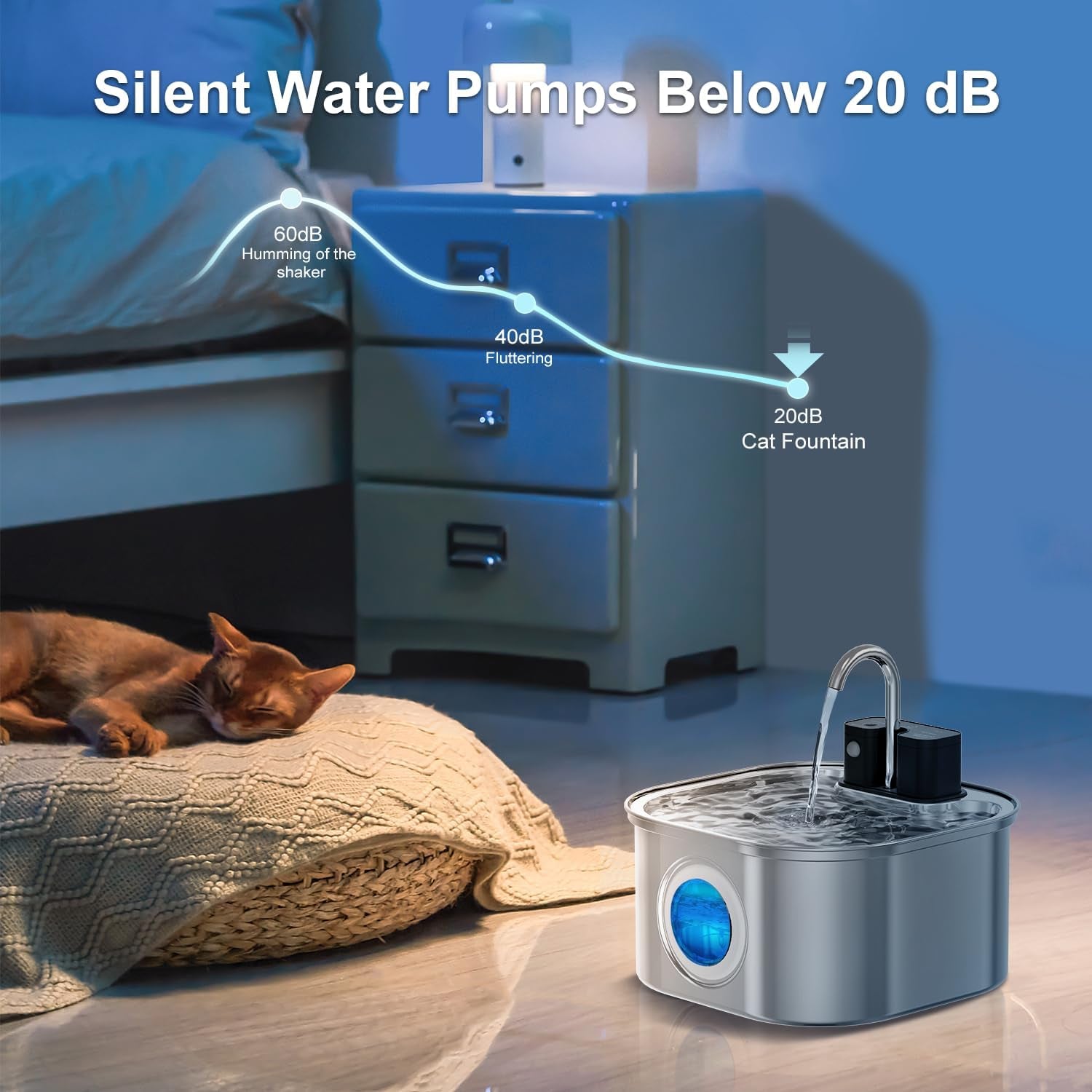 cat-water-fountain-wireless-stainless-steel-rechargeable-battery-operated-cat-water-fountain-108oz-3-2l-automatic-cordless-pet-fountain-pet-fountain-with-4200-mah-battery