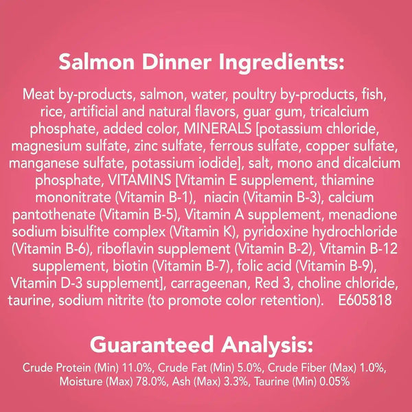 Purina Friskies Wet Cat Food Pate, Pate Salmon Dinner - (Pack of 24) 5.5 Oz. Cans11