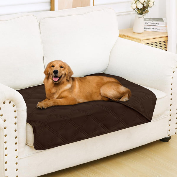 Smiry Waterproof Dog Bed Cover, Reversible Pet Blanket for Sofa Couch | Soft Washable Dog Blanket, Leakproof Couch Cover for Dogs Cats & Furniture Protection, 52X82, Grey/Dark Grey53