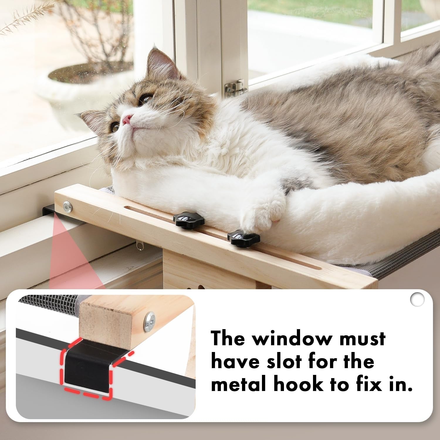 amosijoy-cat-sill-window-perch-sturdy-hammock-window-seat-with-cushion-bed-cover-wood-metal-frame-for-large-cats-easy-to-adjust-cat-bed-for-windowsill-bedside-drawer-and-cabinetcushion-bed