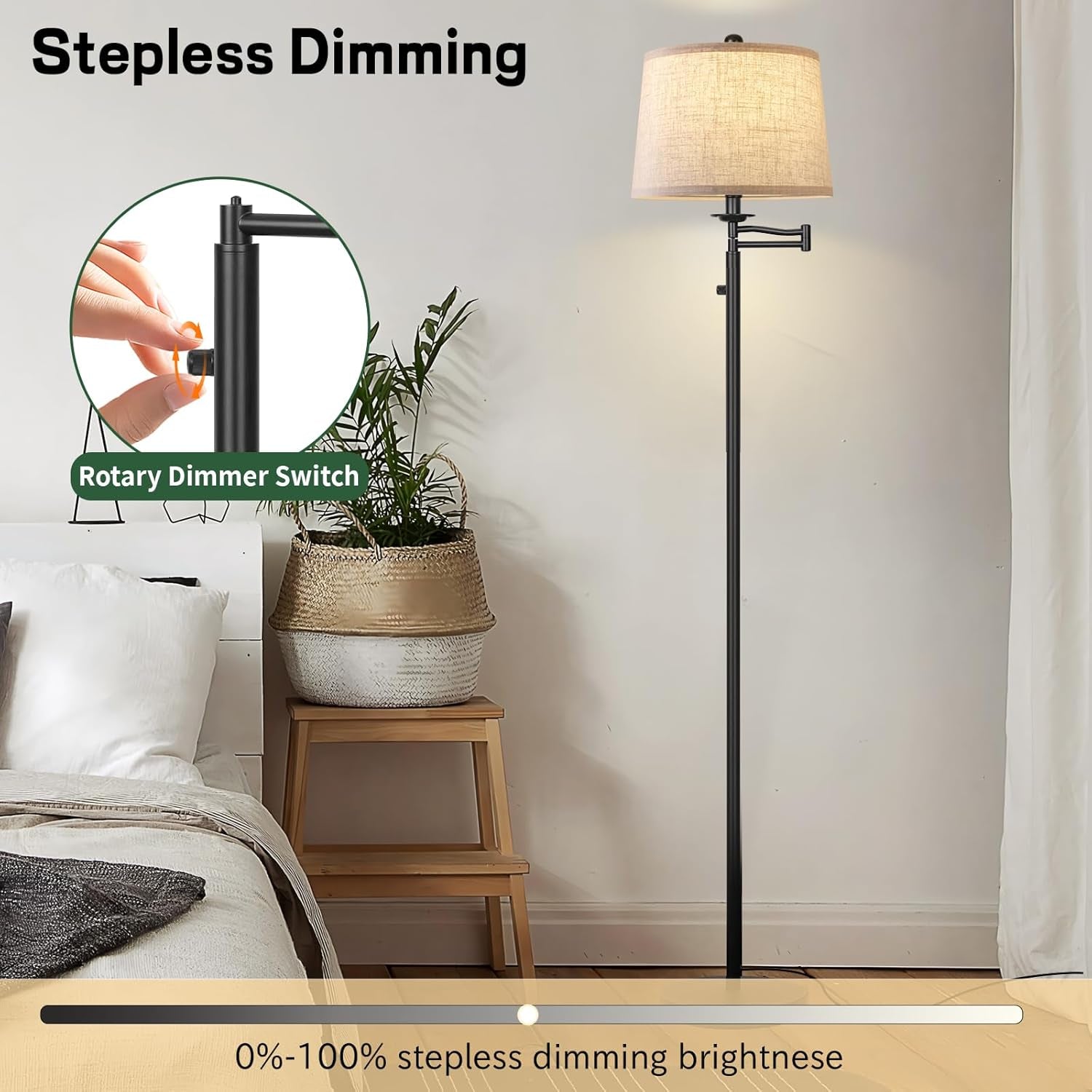 dimmer-led-floor-lamp-tall-standing-lamp-with-swing-arm-black-lamp-with-dimmer-led-bulb-elegant-floor-lamp-for-living-rooms-bedroom-black