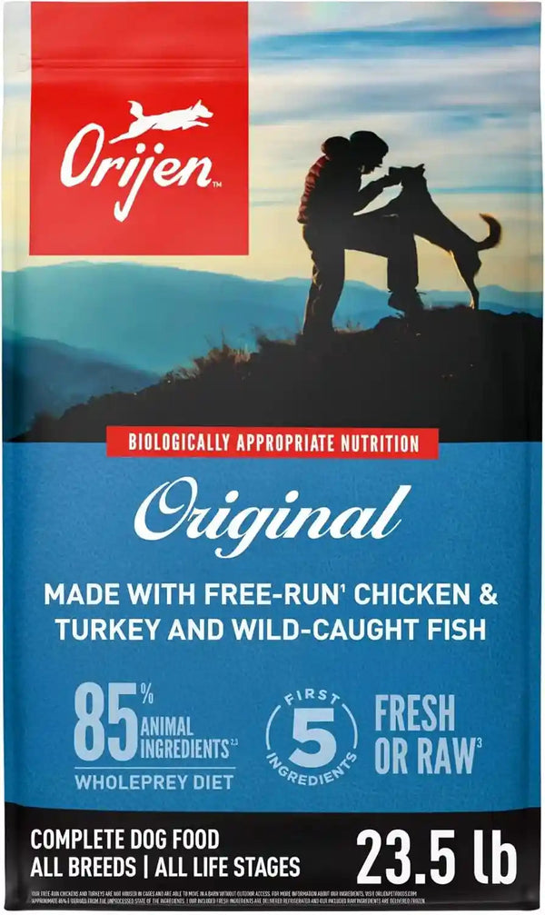 ORIJEN Grain Free WHOLEPREY Dry Dog Food Original Recipe 23.5Lb. Bag | WHOLEPREY Ingredients, Grain Free, Made in the USA, Skin & Coat, Global Quality Ingredients1