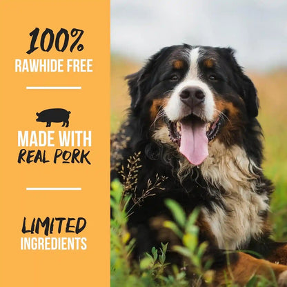 Grillerz Real Pig Ears, Rawhide-Free, 12 Count | Single-Ingredient, All-Natural Pig Ears - a High-Protein, Easily Digestible Chew Dogs Love8