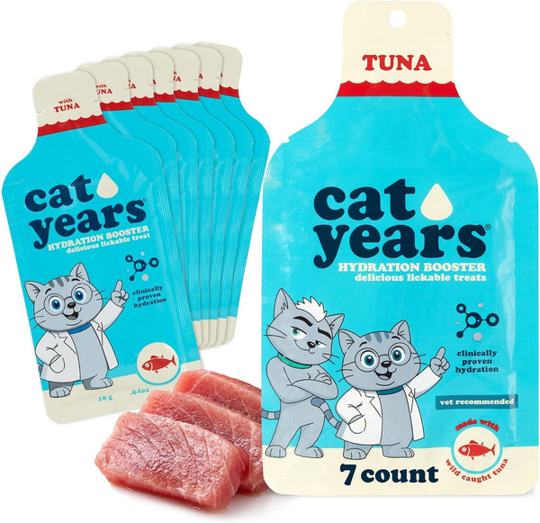 Cat Years Hydration Booster, Daily Lickable Treat, Chicken 7-Day Supply10
