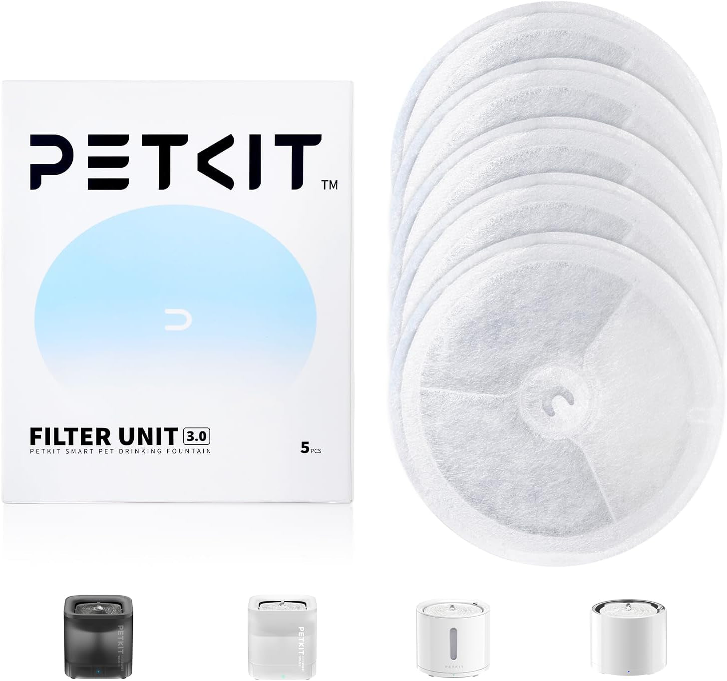 petkit-upgraded-filter-units-3-0-for-petkit-cat-water-fountain-5-pcs-replacement-fountain-filters-for-eversweet-2s-3-3-pro-eversweet-solo-solo2-solo-se-cybertail